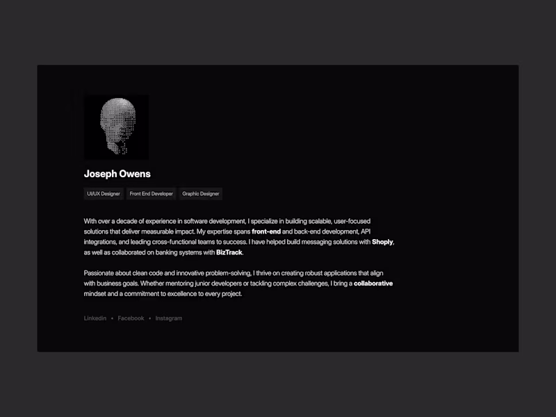 Cover image for Developer Portfolio (Framer website)
