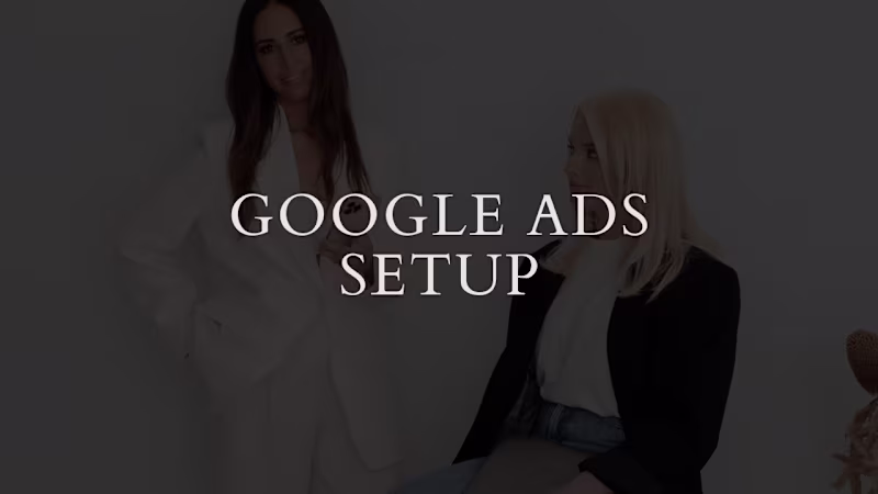 Cover image for Google Ads Setup