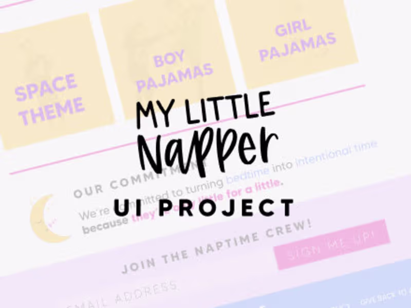 Cover image for My Little Napper: UI Project