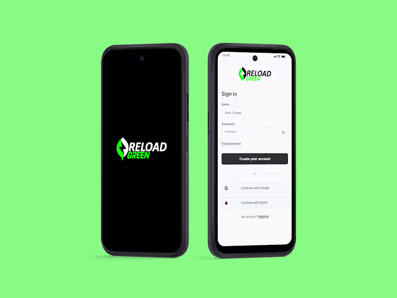 Cover image for Reload Green - Eletric car application