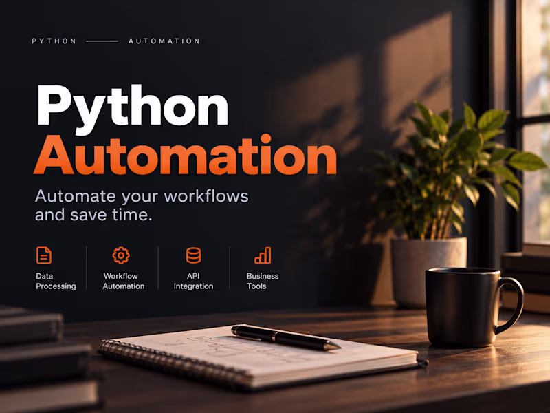 Cover image for Python Automation & Business Workflow Development