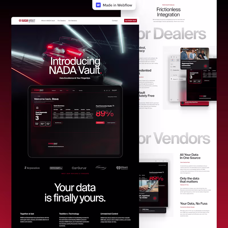 Cover image for Nada Valult - Figma to Webflow