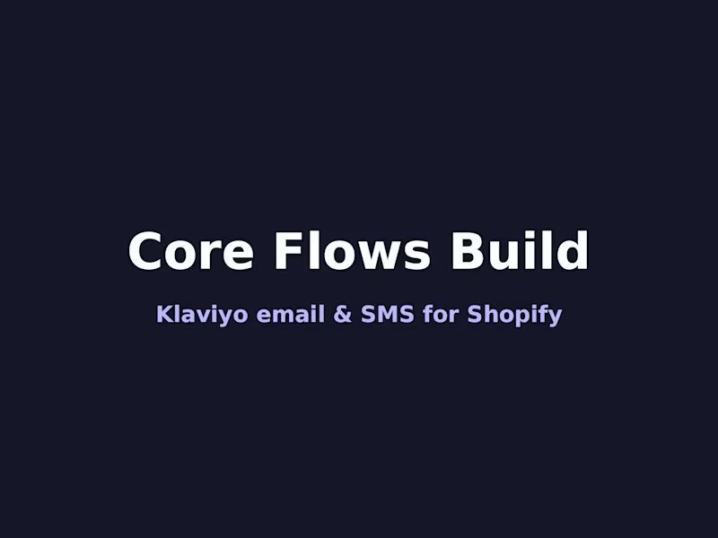 Cover image for Core Flows Build