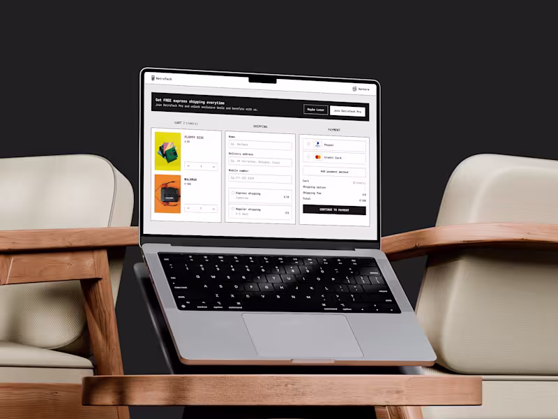 Cover image for Smart Checkout Prototype: Interaction Design in Figma
