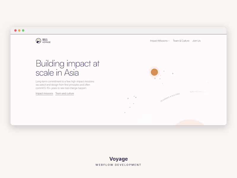 Cover image for Voyage — Impact at Scale in Asia