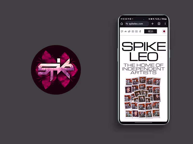 Cover image for Spike Leo Music - Custom Webflow development