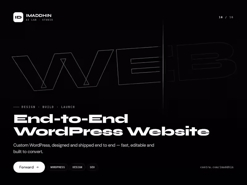 Cover image for End -to-End WordPress Website