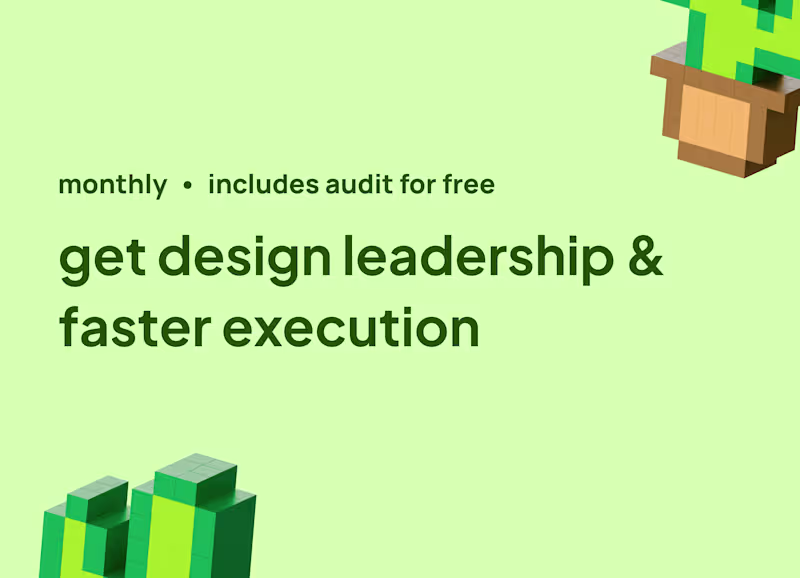 Cover image for Product Design Retainer (Audit Included)