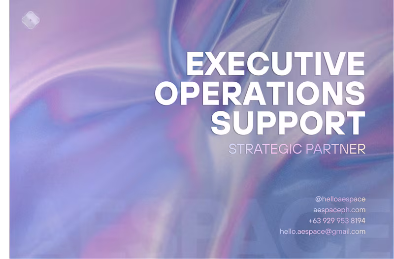 Cover image for Executive Operations Support