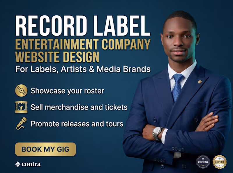 Cover image for Record Label & Entertainment Company Website Design