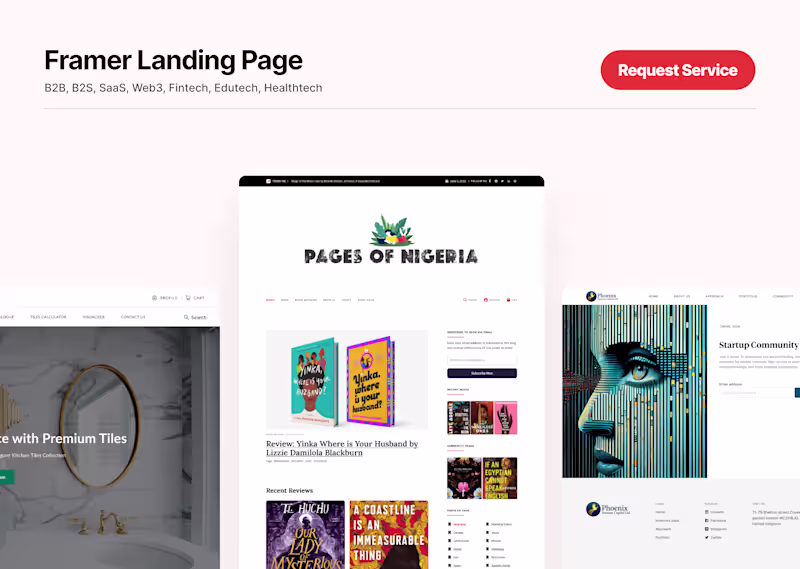 Cover image for Framer Landing Page (Design & Development)