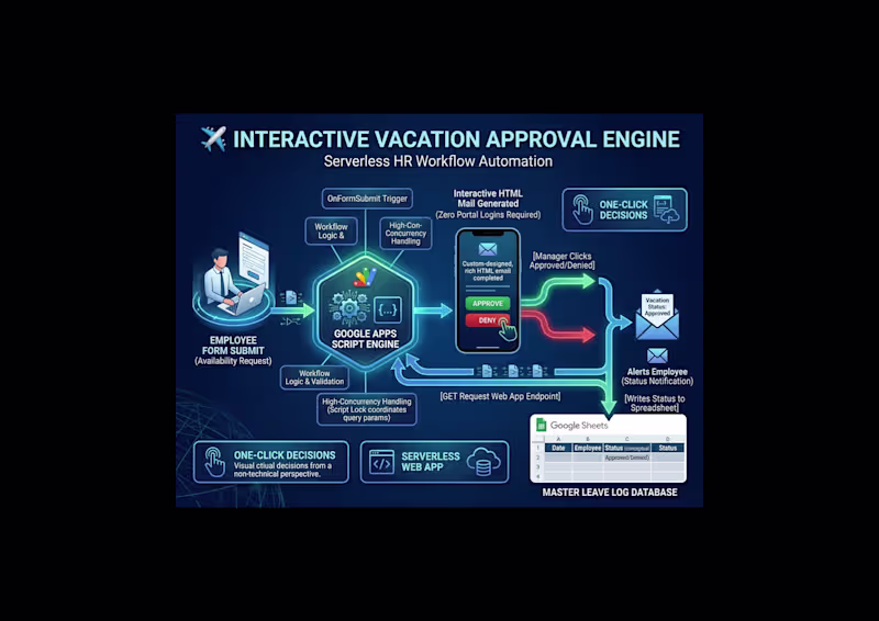 Cover image for An automated, serverless vacation approval