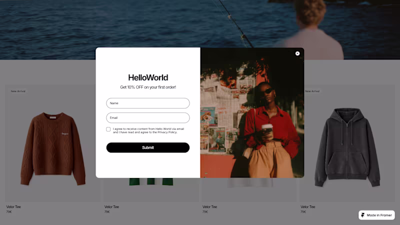 Cover image for Engaging Popup Design for Your E-commerce Website Success