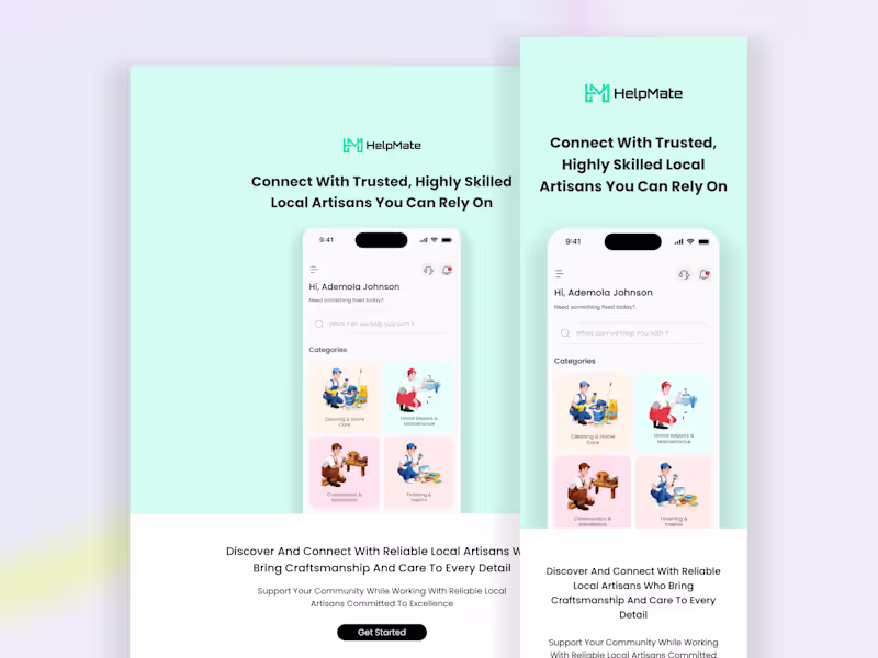 Cover image for Trust Led Email Template Design for HelpMate Using Stripo