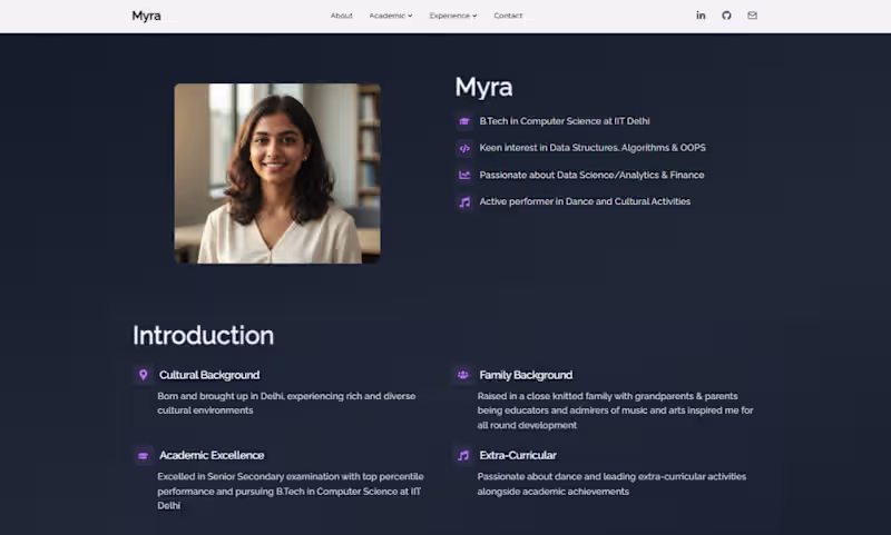 Cover image for Portfolio Website Design