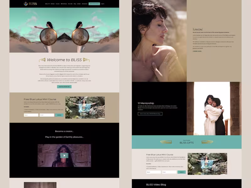 Cover image for Kajabi Website Migration and Redesign — Bliss School