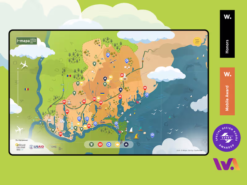 Cover image for Website Design and Development with Interactive Tourist Map 