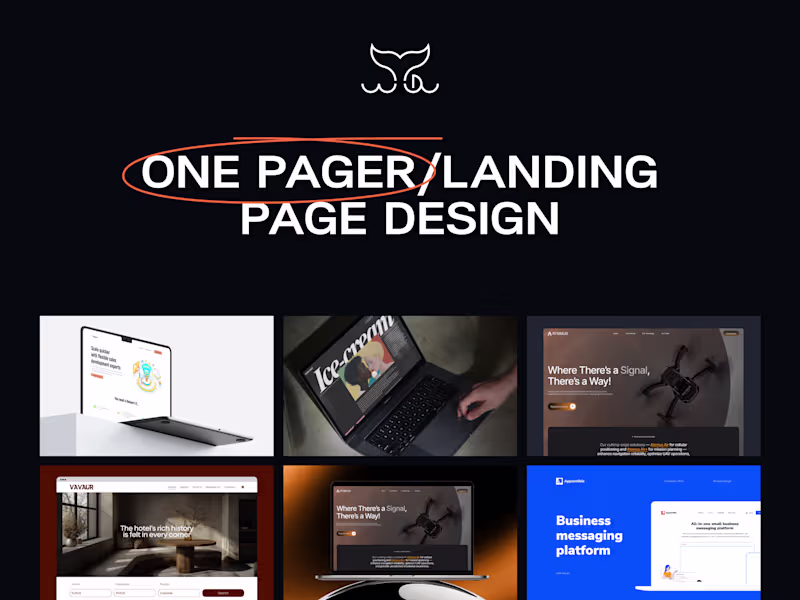 Cover image for One Pager / Landing Page Design