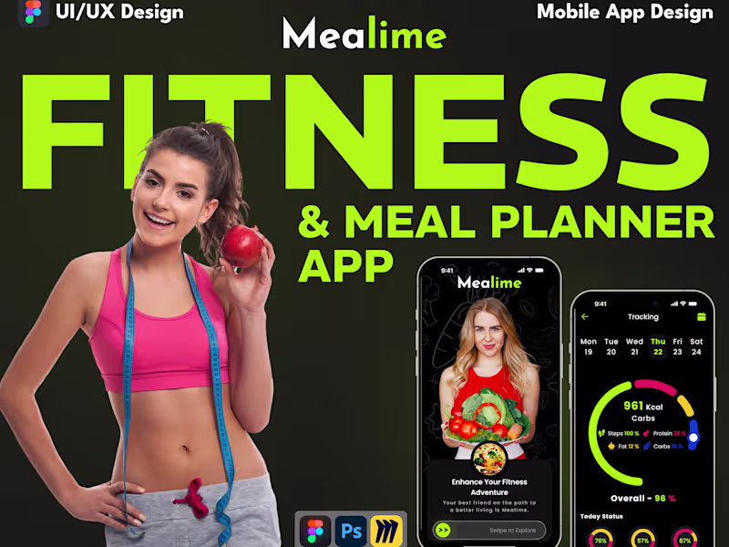 Cover image for Fitness & Meal Planner UI/UX