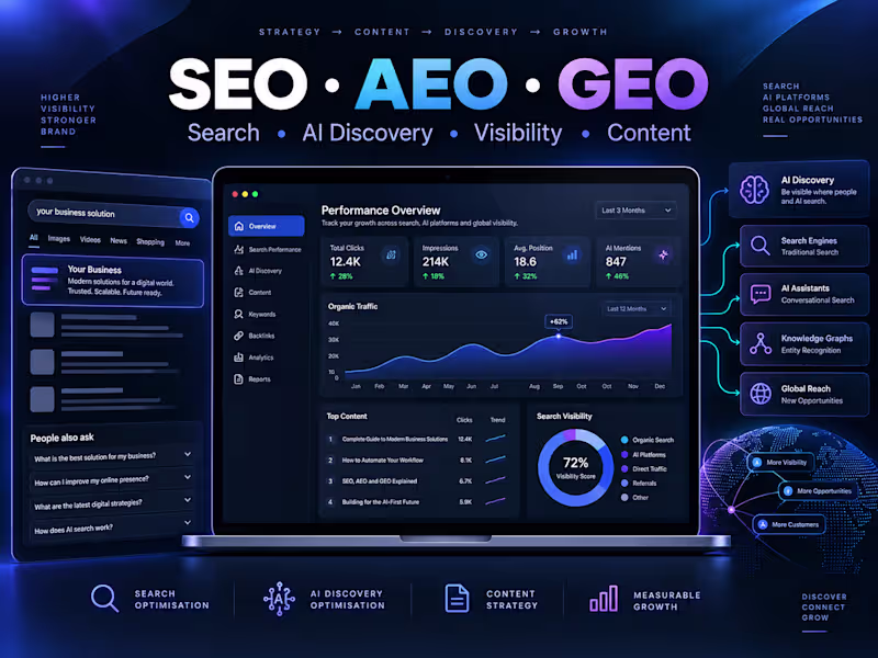 Cover image for SEO, AEO & GEO Optimization for Websites