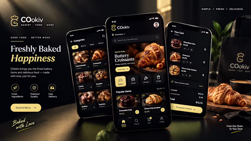Cover image for E-Commerce & Food App UI/UX Design in Figma