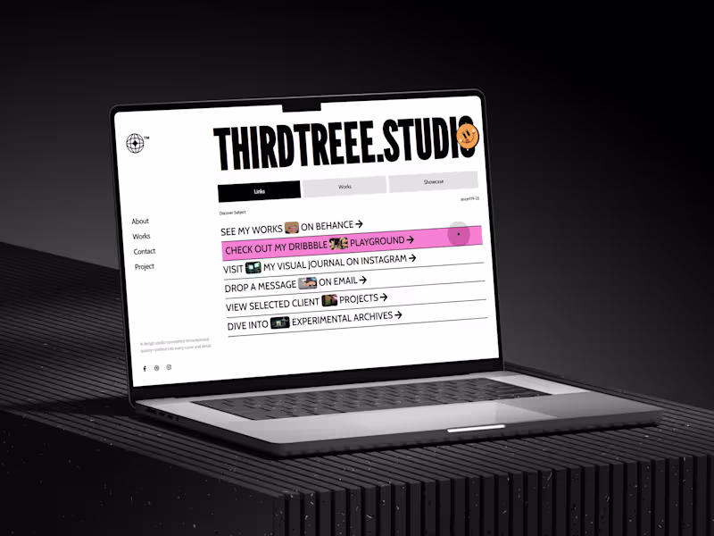 Cover image for Web design concept for Thirdtreee Studio