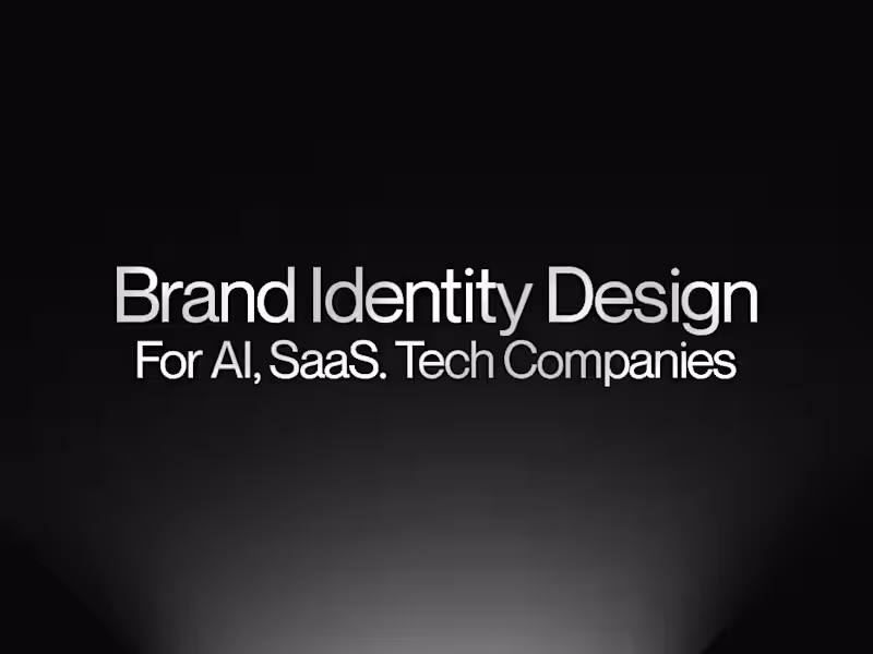 Cover image for Brand Identity for AI, SaaS & B2B Tech Companies