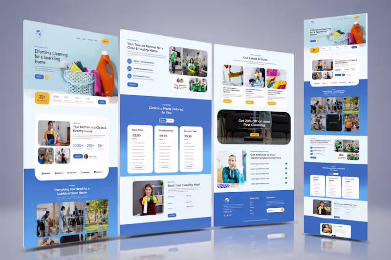 Cover image for WordPress Elementor Service website (Cleaning)