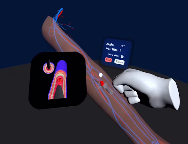 Cover image for Developed an immersive VR medical-training
