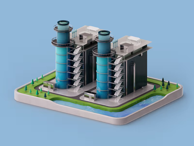 Cover image for 3D Iconography for an Industrial Power Company
