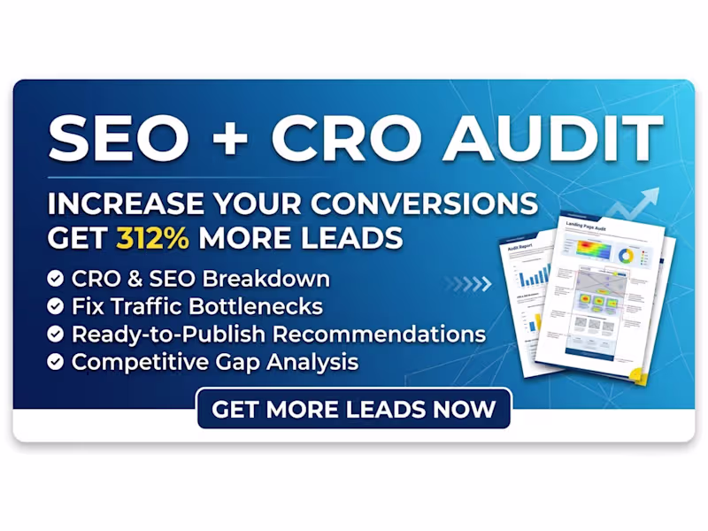 Cover image for B2B Website & Competitor Audit + 6-Month Organic Growth Roadmap