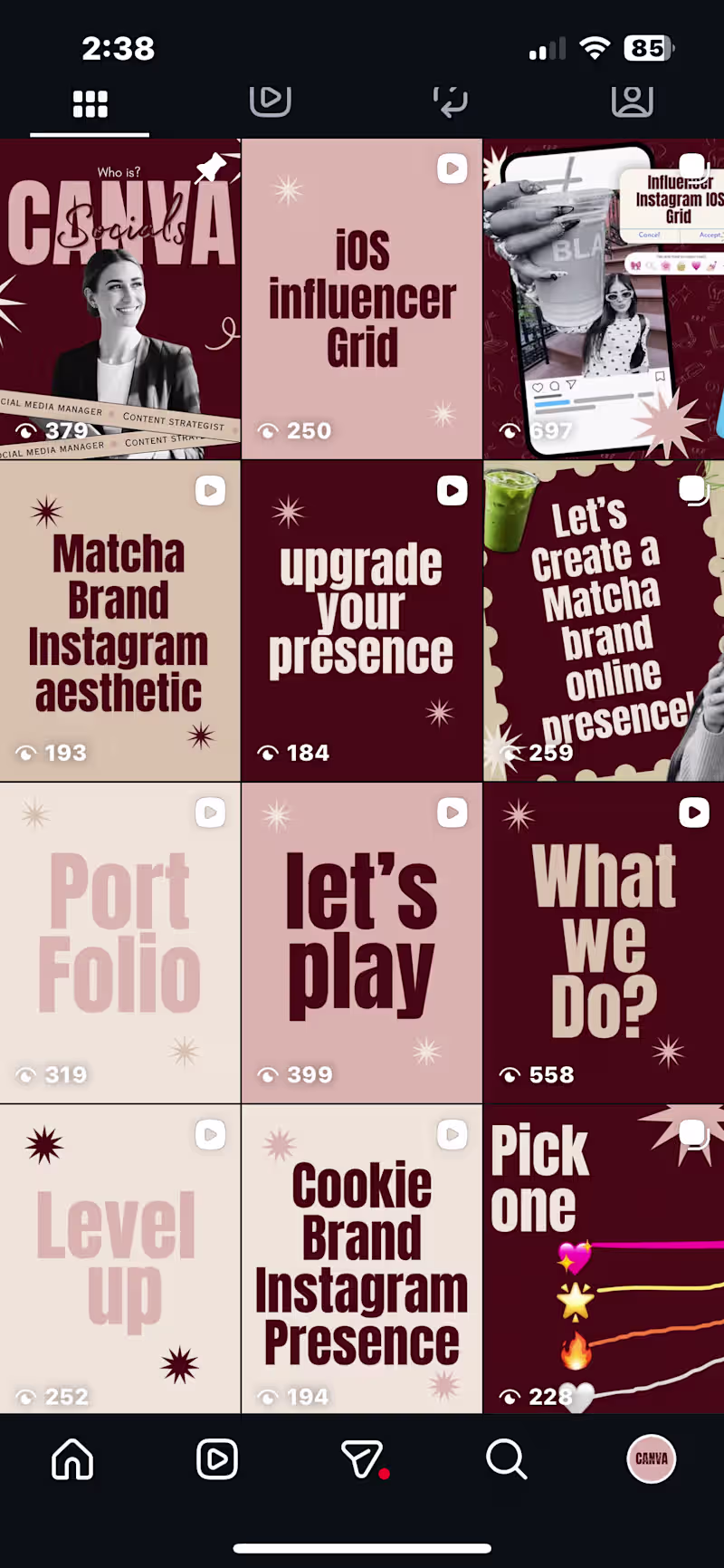 Cover image for My Instagram account Grid🤍