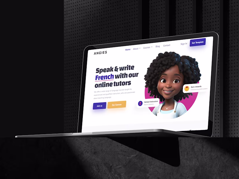 Cover image for Angies Framer Education Template 