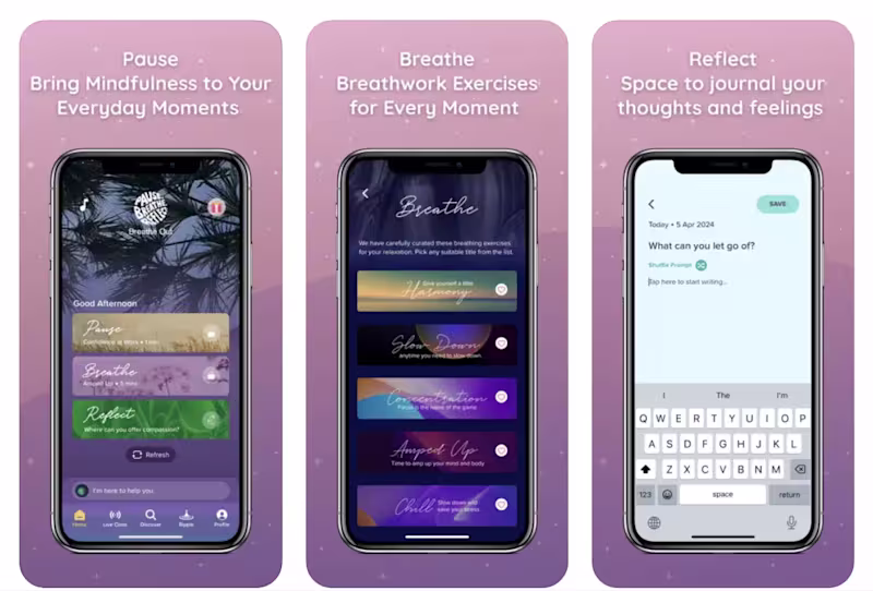 Cover image for Pause Breathe Reflect app
My role: