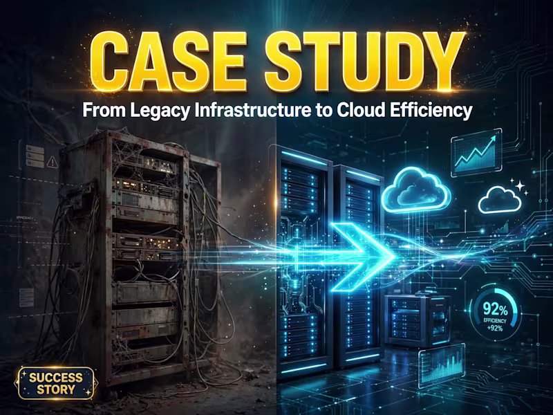 Cover image for Case Study ~ From Legacy Infrastructure to Cloud Efficiency