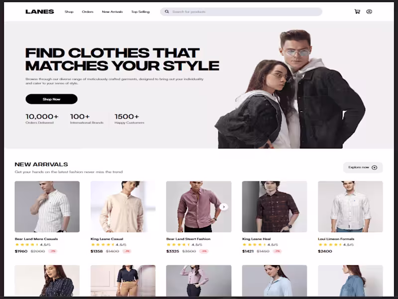 Cover image for Lanes Ecommerce – E-commerce Platform - Personal Project