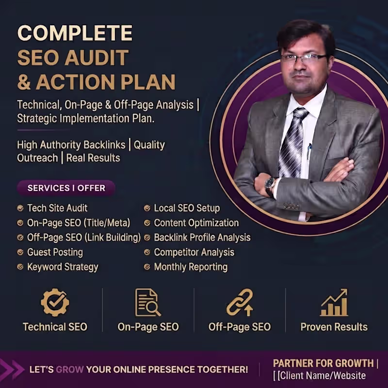 Cover image for Complete SEO Audit & Action Plan