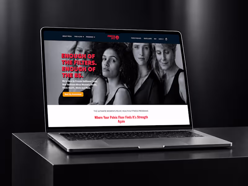 Cover image for Freya Fit — Custom Kajabi Website & Program Pages