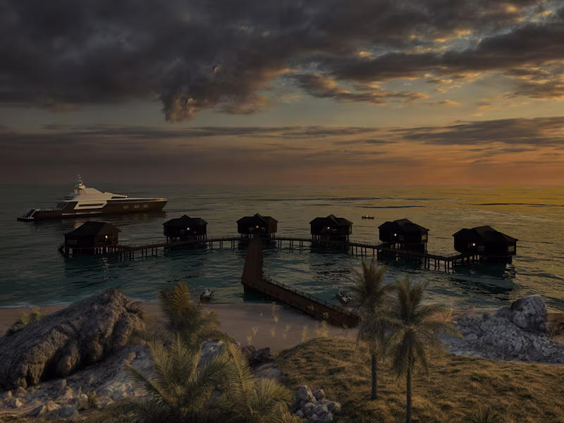 Cover image for LUXURY OVERWATER BUNGALOWS