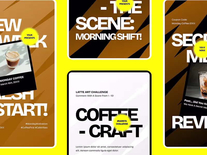 Cover image for Brown Creative Cafe Promotion Instagram