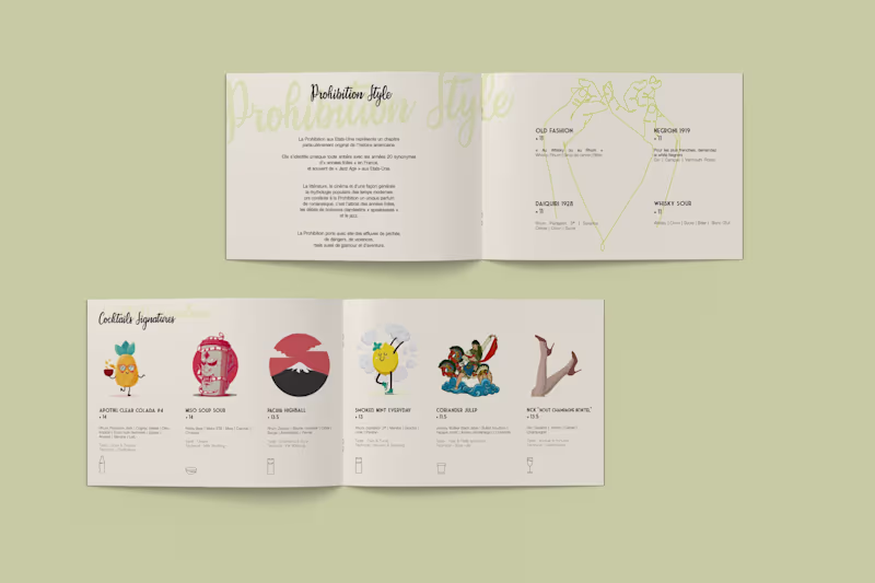 Cover image for COCKTAILS MENU