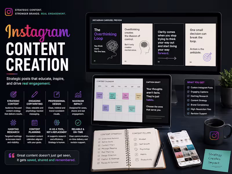 Cover image for Strategic Instagram Content Creation for Business Growth