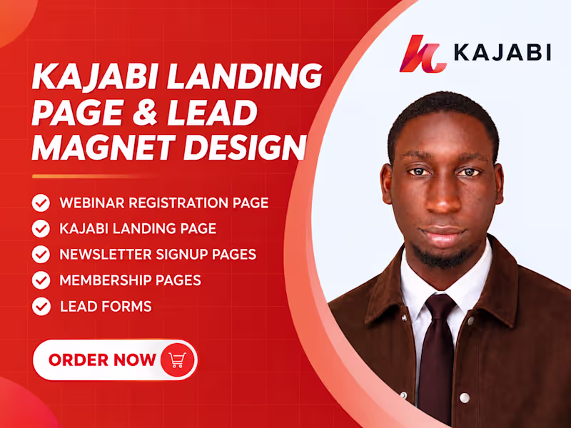 Cover image for Kajabi Landing Page & Lead Magnet Design