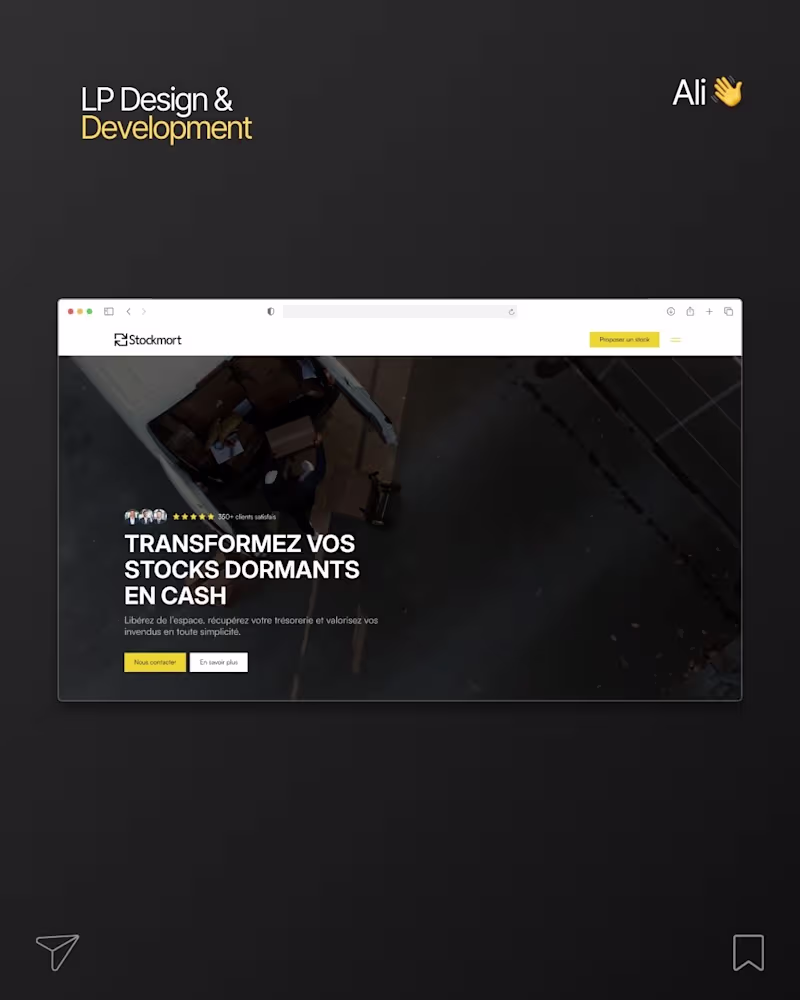 Cover image for Stockmort B2B Landing Page Development