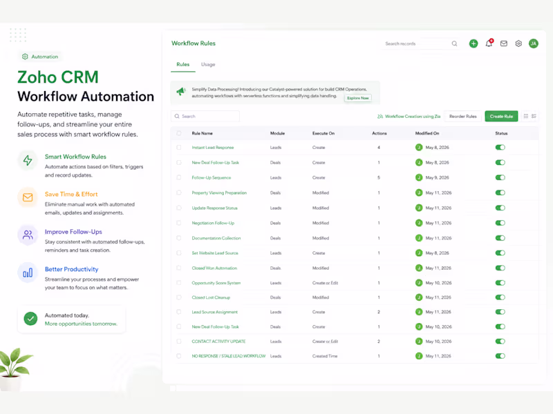 Cover image for CRM & Lead Follow-Up Automation System