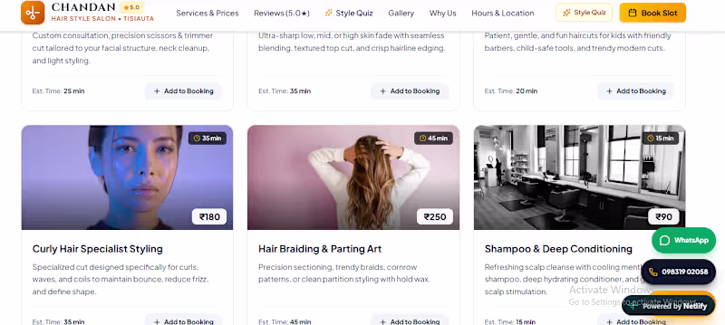 Cover image for Chandan Hair Style — Salon