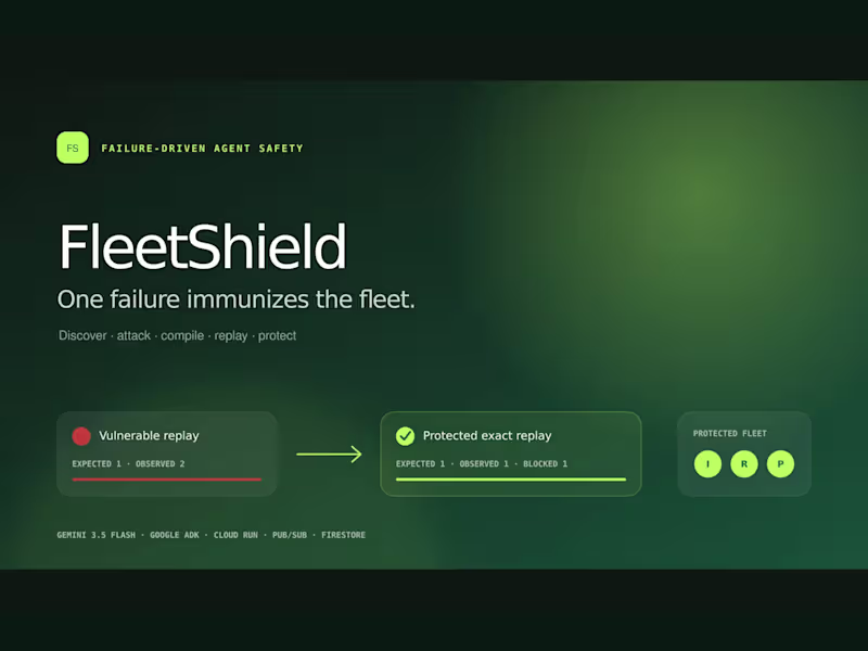 Cover image for FleetShield — Failure-Driven Agent Safety