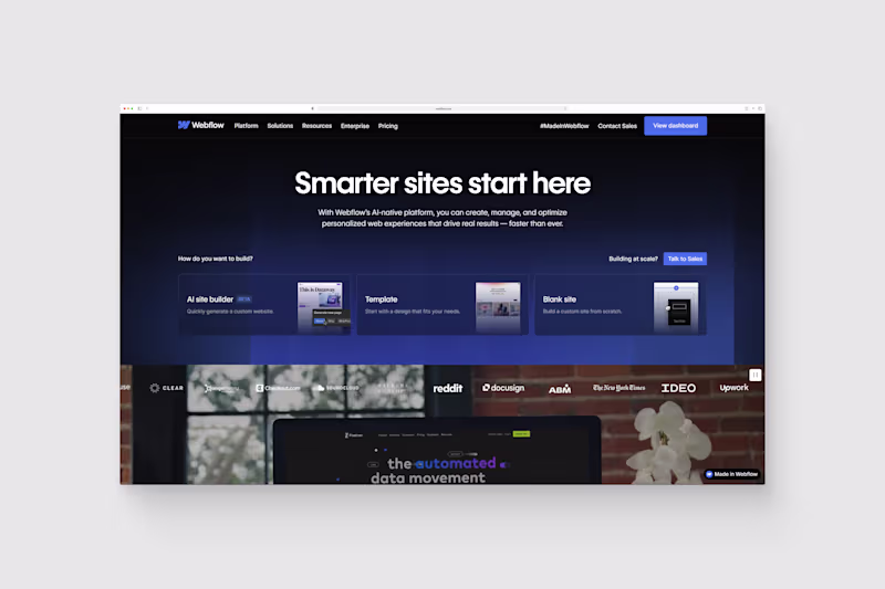 Cover image for Webflow's late 2025 site redesign