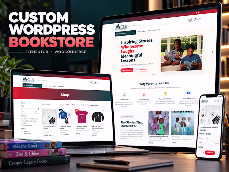 Cover image for Custom WordPress Bookstore
