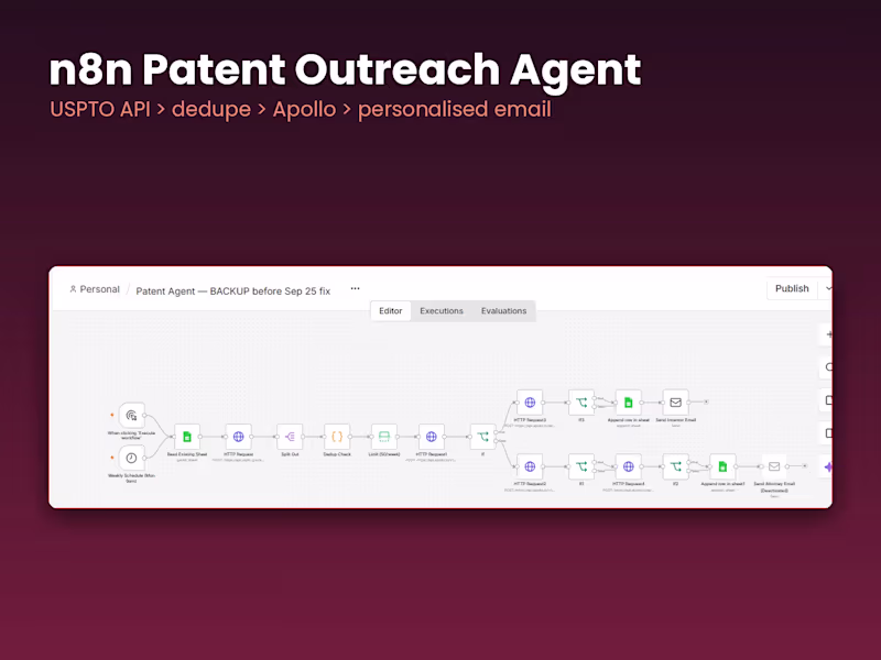Cover image for n8n AI Agent & Workflow Automation for Lead Gen